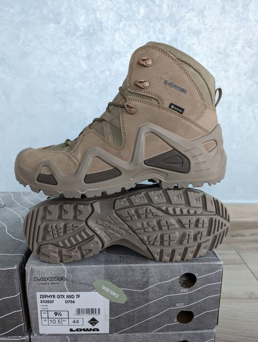 Черевики "Lowa Zephyr GTX  MID TF" койот, коричневі, пісок, чорні, олива