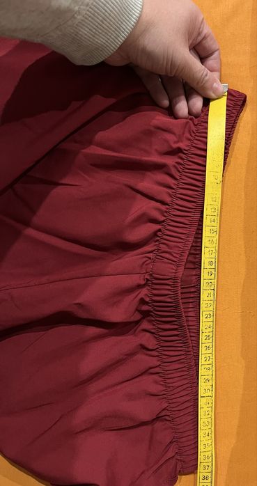 Spodnie medyczne bordowe 40 ze ściągaczem