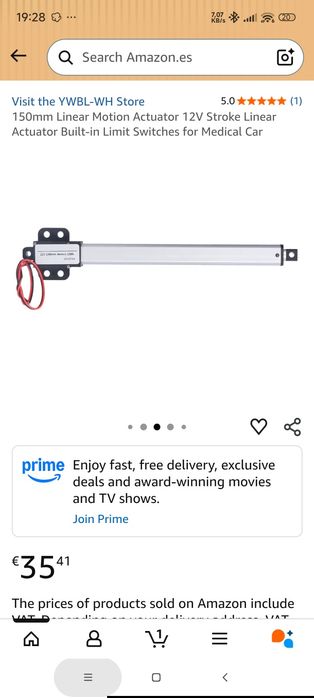 2 atuadores lineares 200mm 12v