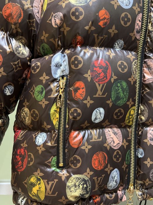 Пуховик куртка пір'я пух перо louis vuitton