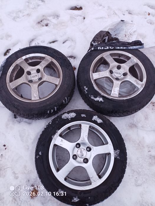 Felga Aluminiowa 15 4x100 Honda Jazz RSK + Opona Nexen 175/65R15 Całor