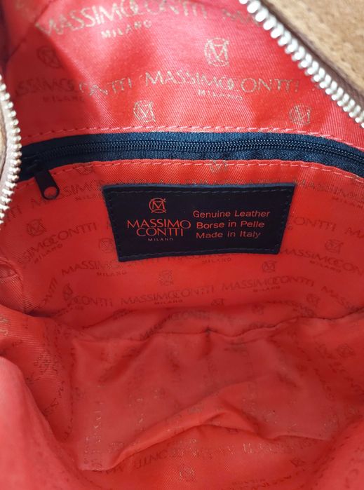 Torebka zamszowa z frędzlami Massimo Contti