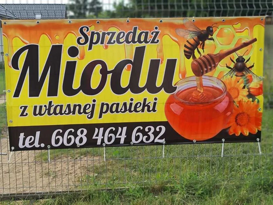 Miód wielokwiatowy z własnej pasieki.