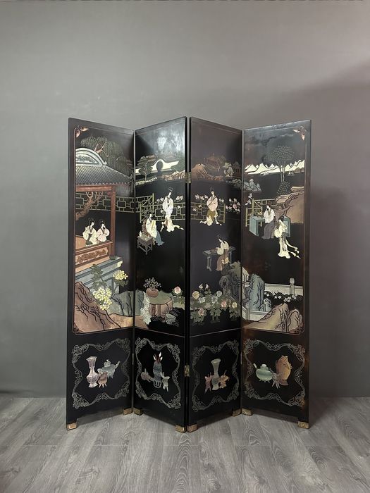 Вінтажна ширма в азіатському стилі