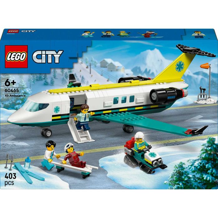 Nowe Klocki LEGO City 60465 Samolot pogotowia ratunkowego - Sklep!
