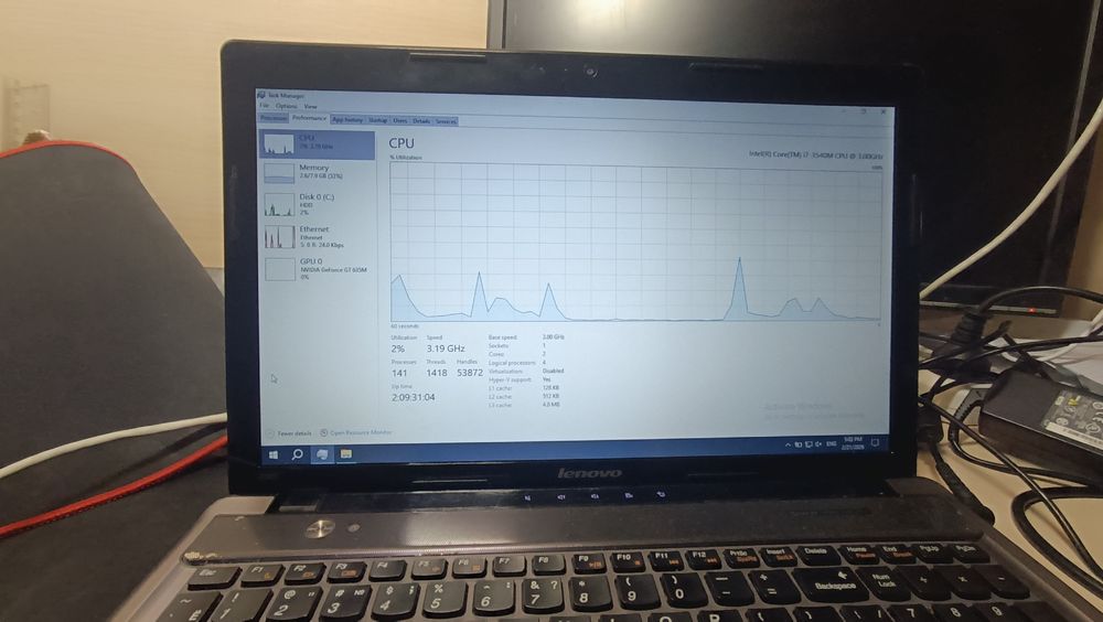 Ноутбук z580 рабочий