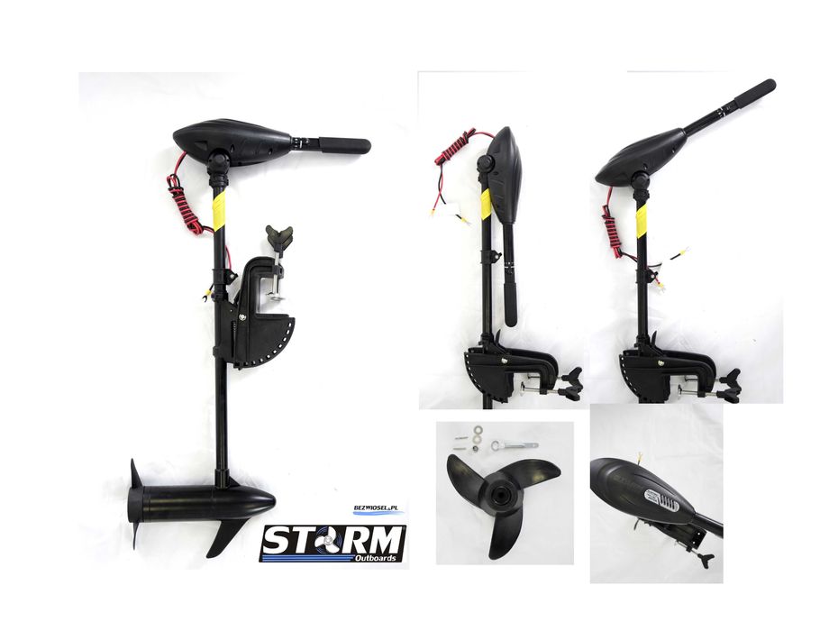 Silnik Zaburtowy STORM Elektryczny NOWY 55lbs typ R Ponton Łódka
