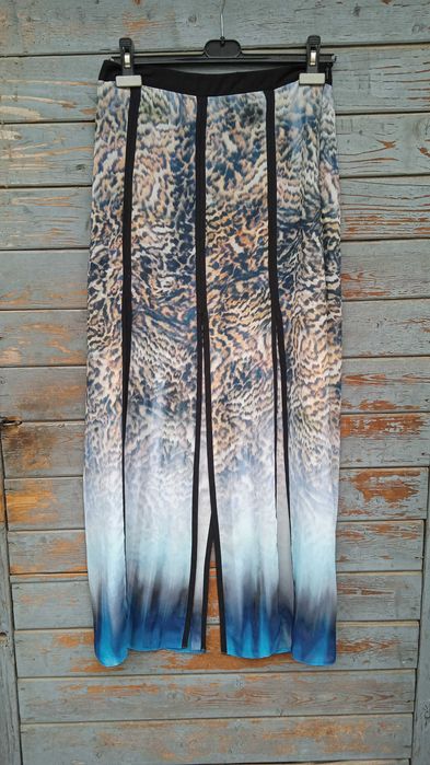 Letnia spódnica z rocięciami river island 38 M długa letnia ombre plaż