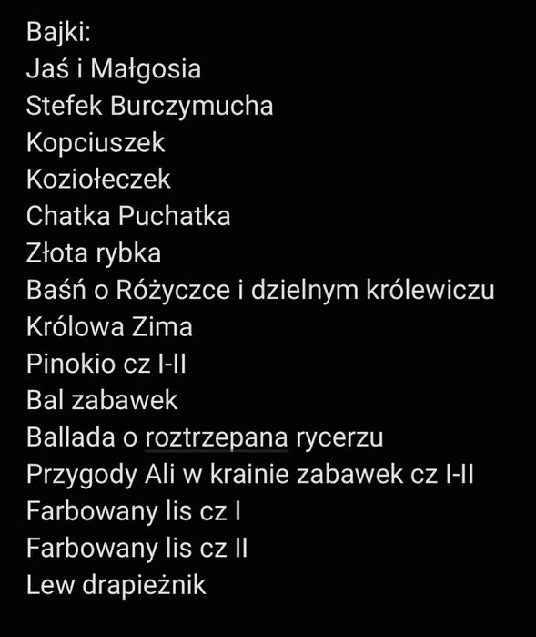 Rzutnik projektor Ania z zestawem bajek