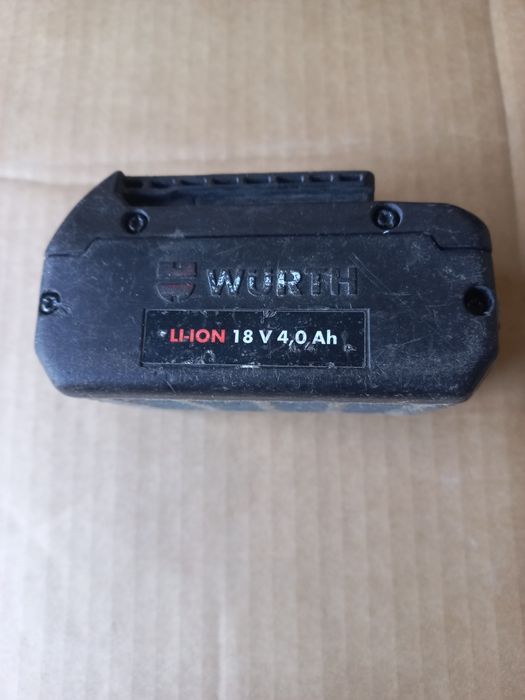 Baterias Wurth e Bosch 18V 4Ah e 5Ah