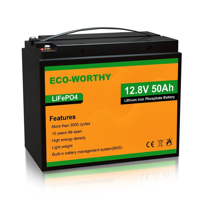Акумулятор LiFePO4 12v 50a Eco Worhy