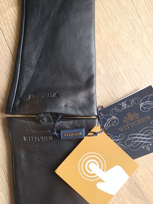 Wittchen, damskie rękawiczki skórzane, śliczne, ocieplane