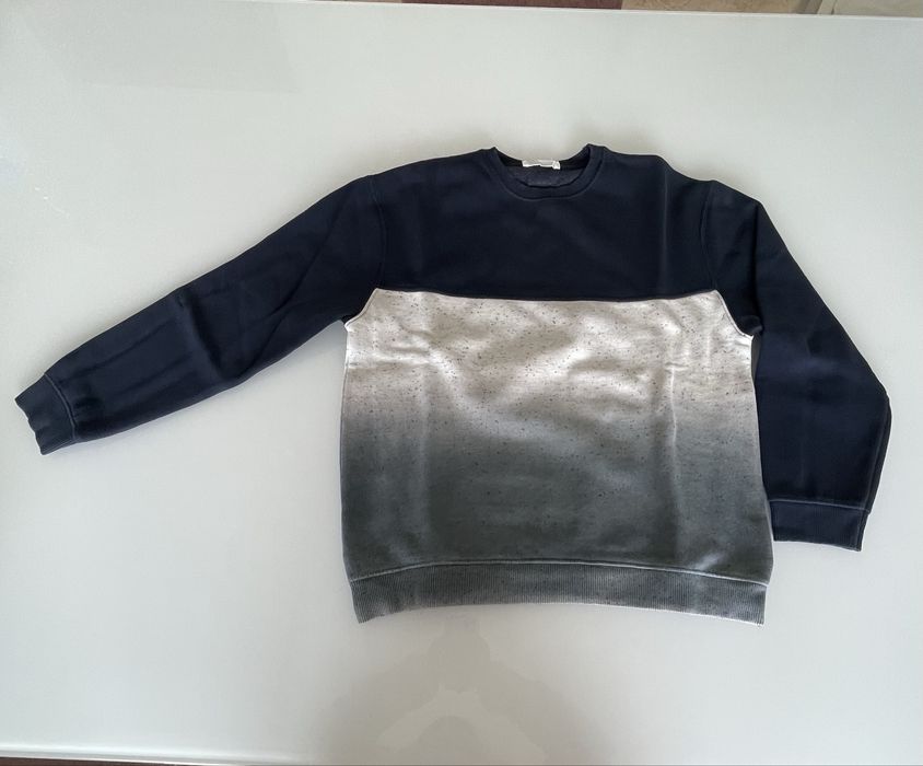 Sweatshirt rapaz 13/14 zara azul branco cinzento