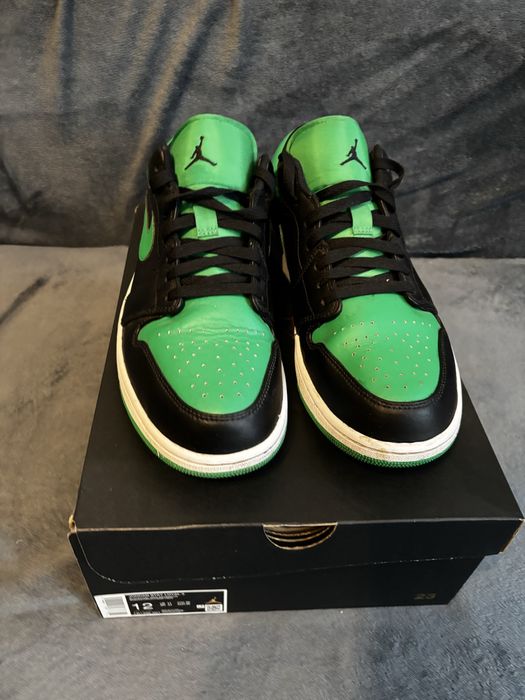 Air Jordan 1 Low czarno zielone