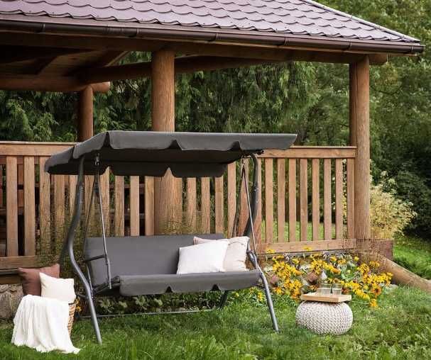 NOWA Ładna 3 Osobowa Huśtawka + Poduszki