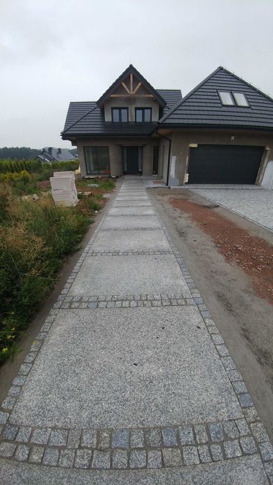 Płyty granitowe kamienne, tarasowe, posadzka, taras, chodnik itp