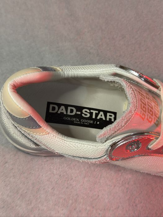 На руках!!!Кросівки Golden Goose Running Dad "White/Silver" 41-45
