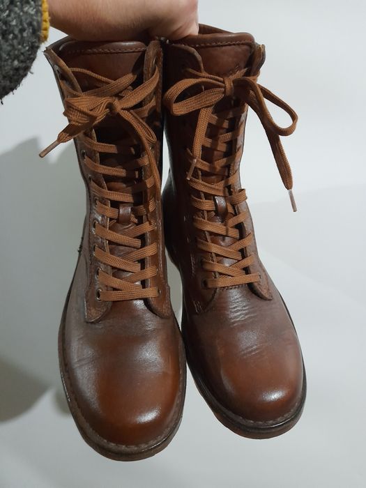 Dr.Martens Eyelet Boot Tan Harvest Waxy шкіряні берці високі черевики