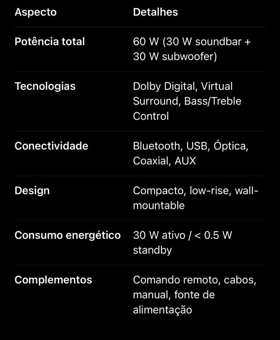 Soundbar philips htl2160