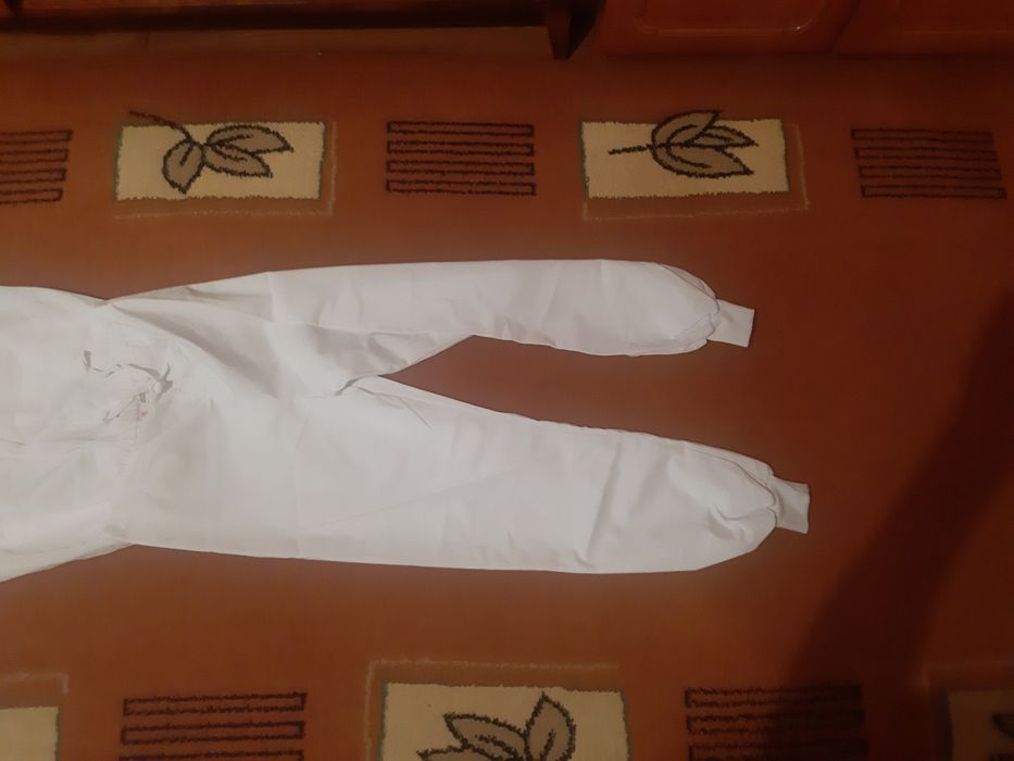 Хірургічний костюм чоловічи на манжетах розмір М сірий та білий