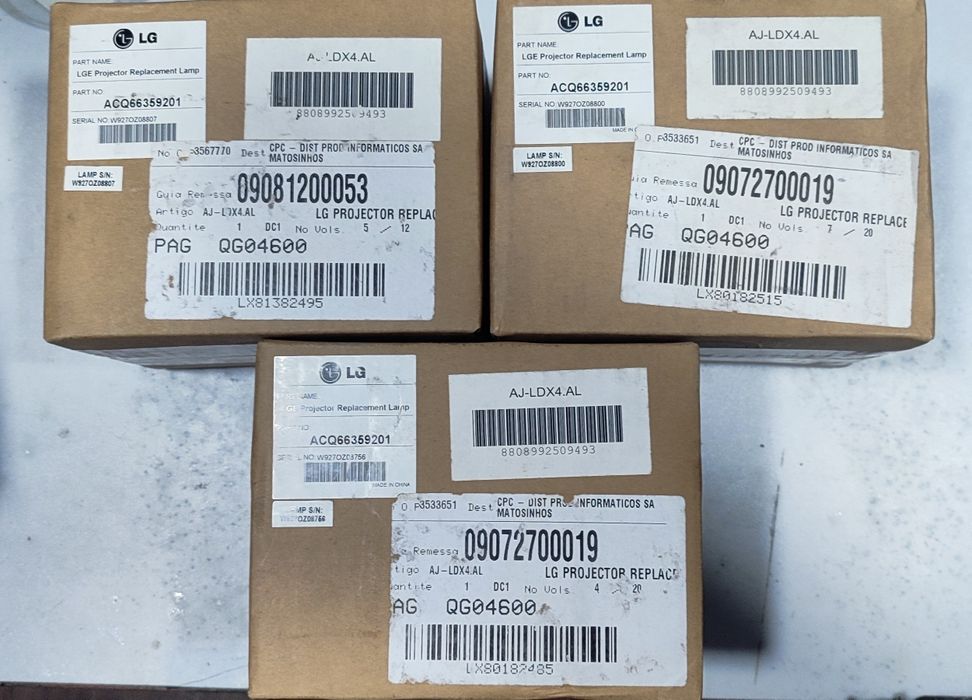 LGE projector lâmpada
