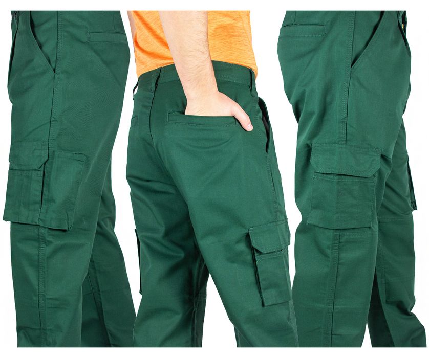 Spodnie Robocze Bhp Ochronne Z Kieszeniami W36 L34.