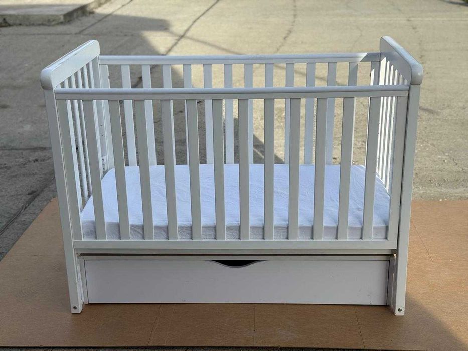 Ліжко для немовлят Верес ЛД12 12.3.1.7 з маятником та шухлядою