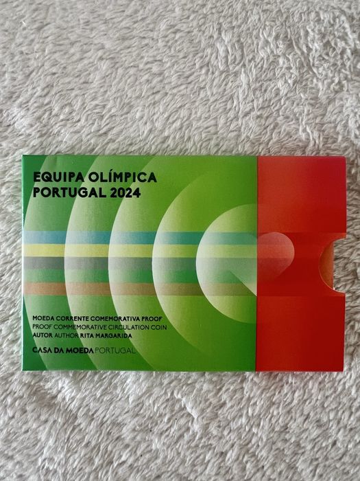 Moeda €2 Equipa Olímpica Portugal 2024 (Proof) Colorida