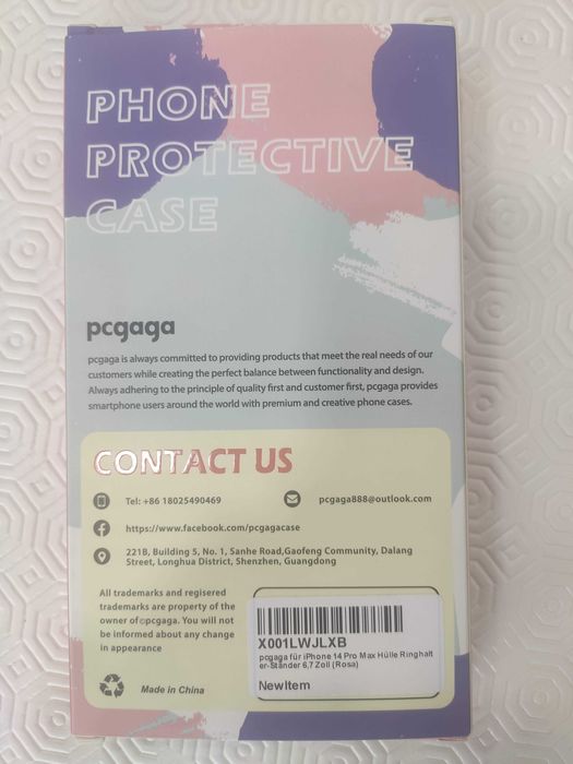 pcgaga Capa de telefone de silicone para iPhone 14 Pro Max