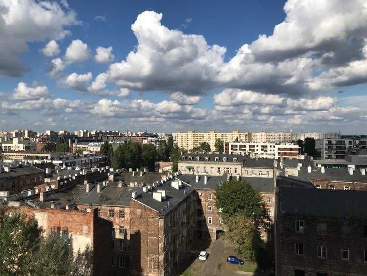 Jasna kawalerka z widokiem (34 m²) – 9. piętro | ul. Targowa, Praga-Północ