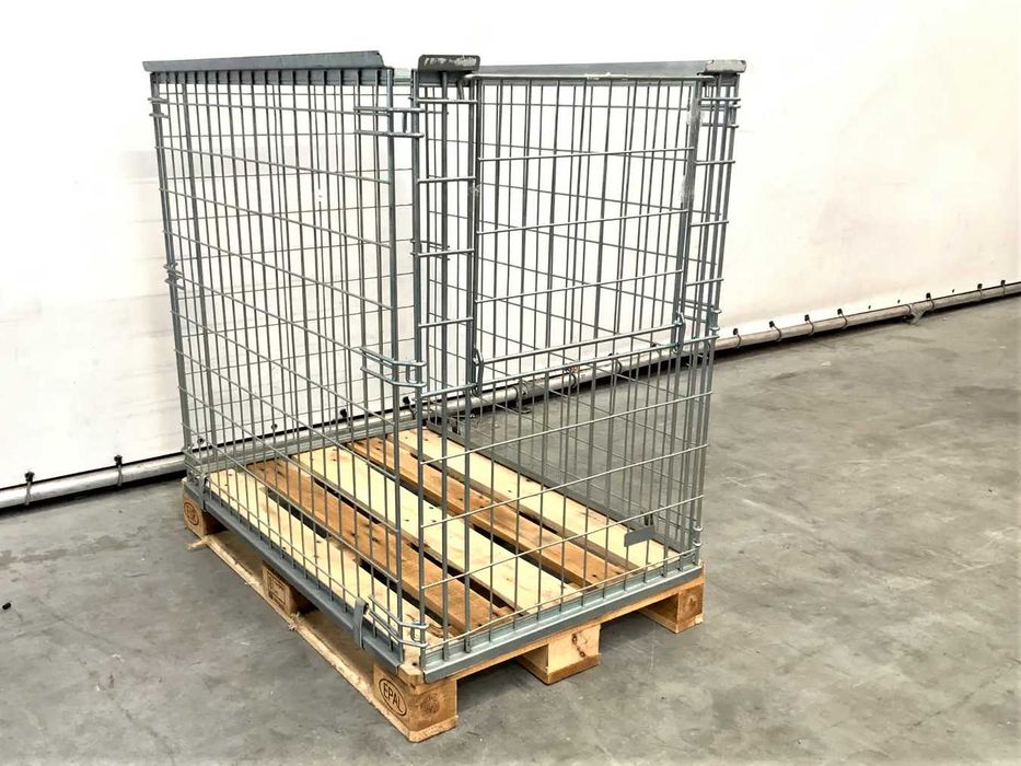 Kosz Siatkowy Nadstawka Gitterbox Kontener Regał Magazynowy Transportowy Paleta Euro 120x80x110cm