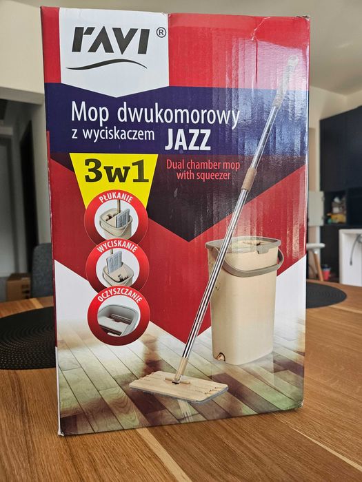 Mop dwukomorowy z wyciskaczem JAZZ