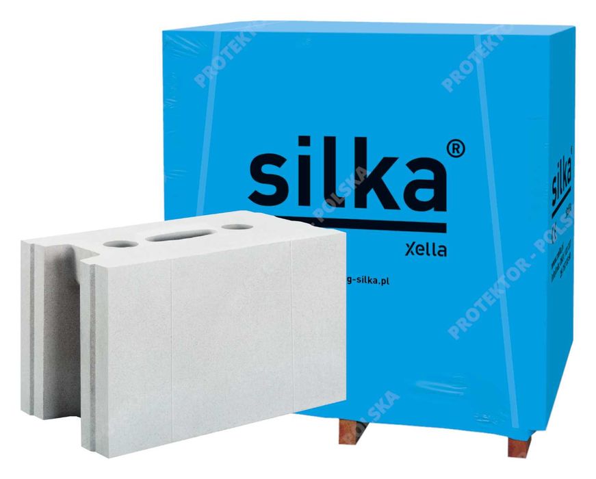 bloczek SILKA E24cm Light budowa sylikat ściana cegła silikatowa xella