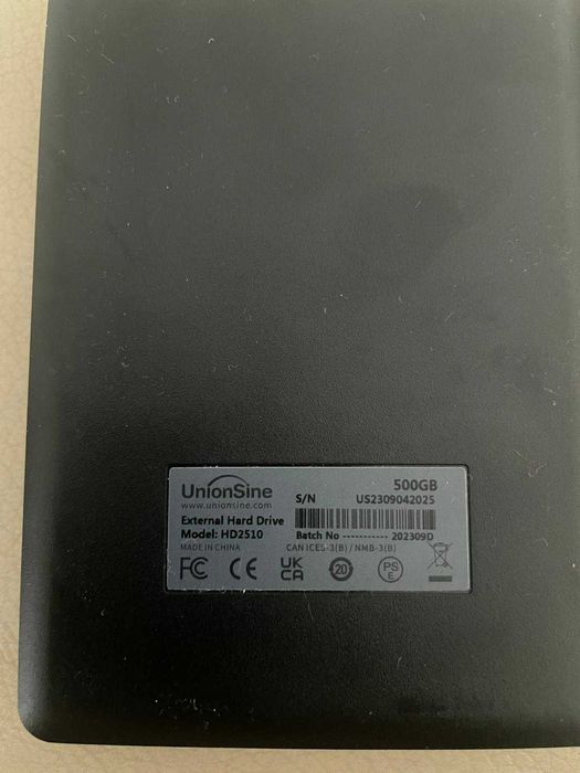 Disco externo UnionSine  US-K3A HDD 500 GB USB 3.0