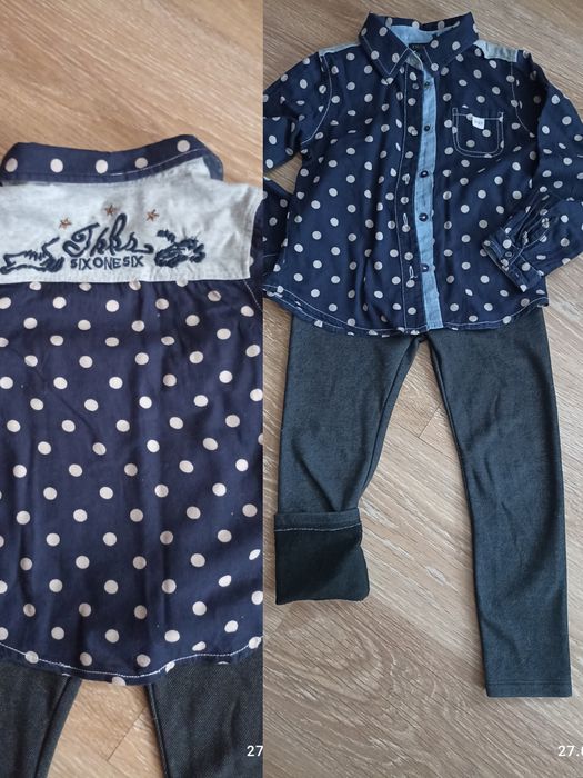 Курточка, джинси, рубашки, желетки розмір 116-122