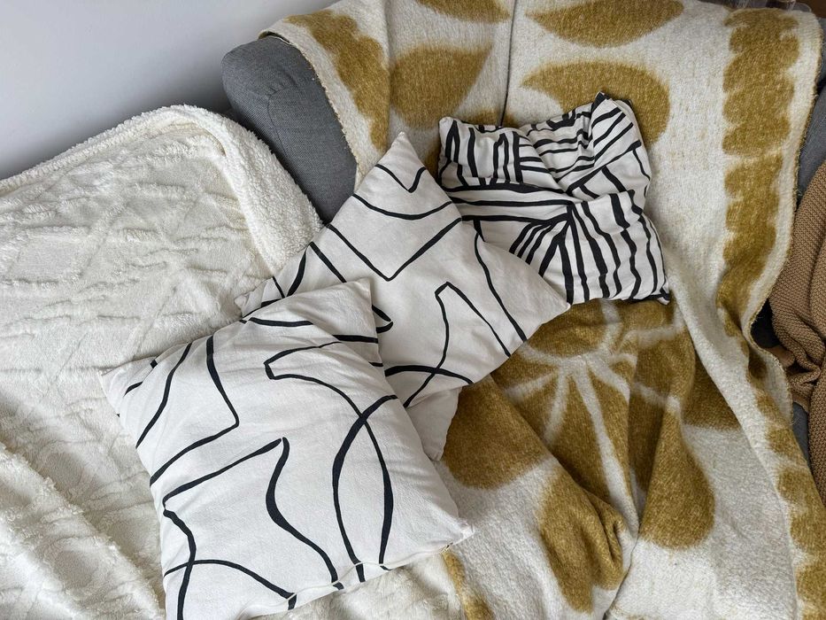 6 poduszek + poszewki