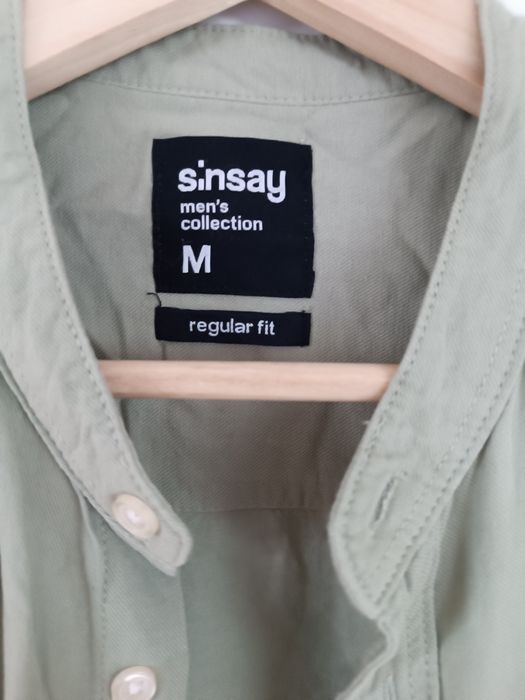Koszula męska stójka regular fit bawełna wiskoza M