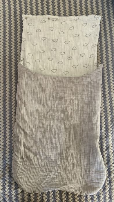 Мусліновий кокон плед, конверт в коляску