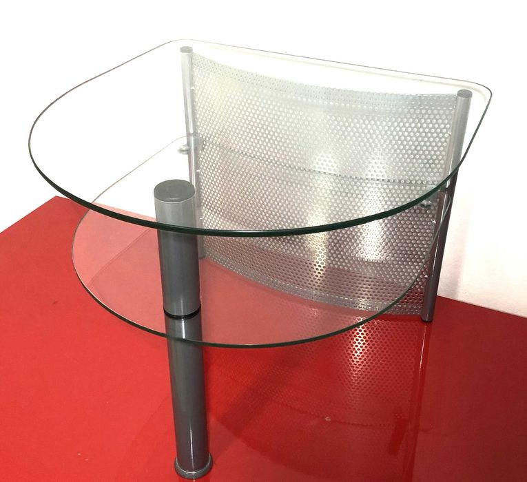 Szafka, Stolik, pólka,  szklana szara