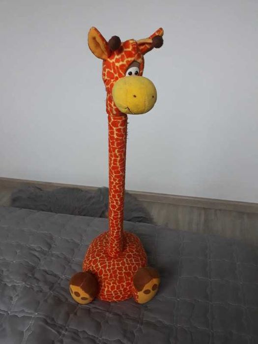 pluszak duża maskotka żyrafa głowa na magnes