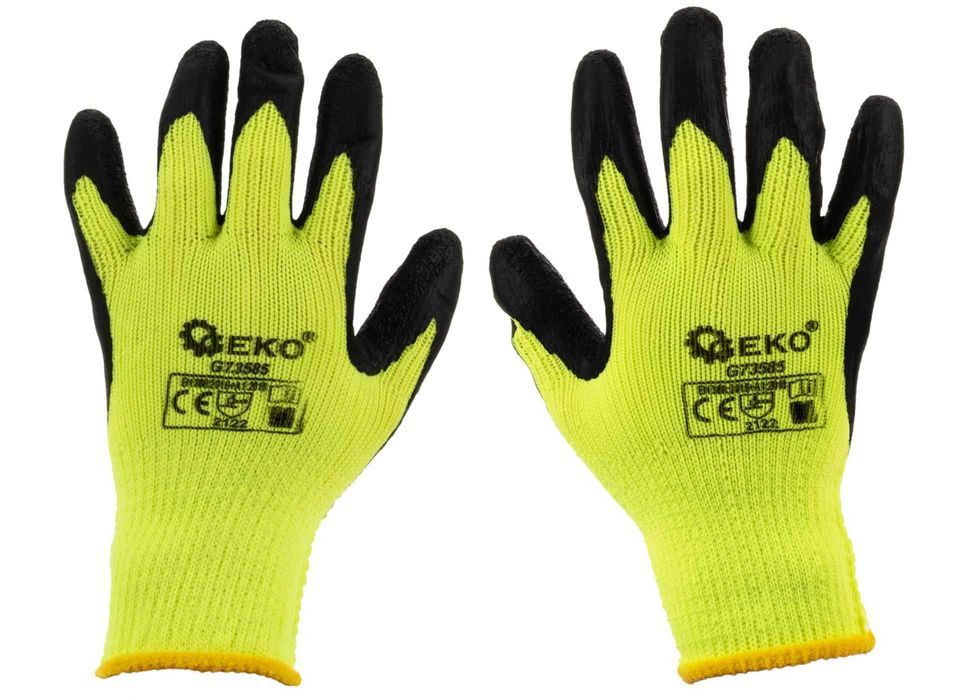 12 par - Rękawice robocze ocieplane zimowe r.10 rękawce ocieplane