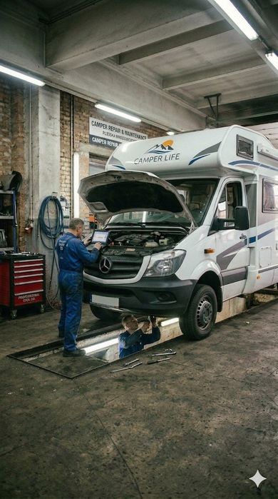 Автосервіс Варшава Беляни: Ремонт Бусів, Кемперів та Легкових авто | СТО Варшава | Шиномонтаж, Клімат, Гальма | вул. Фариса 70 | Швидкі терміни