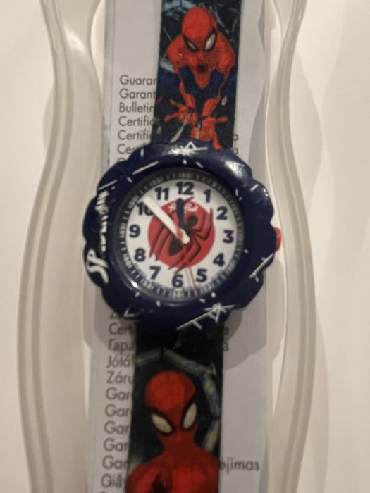 Relogio Swatch Flik Flak Spider-Man