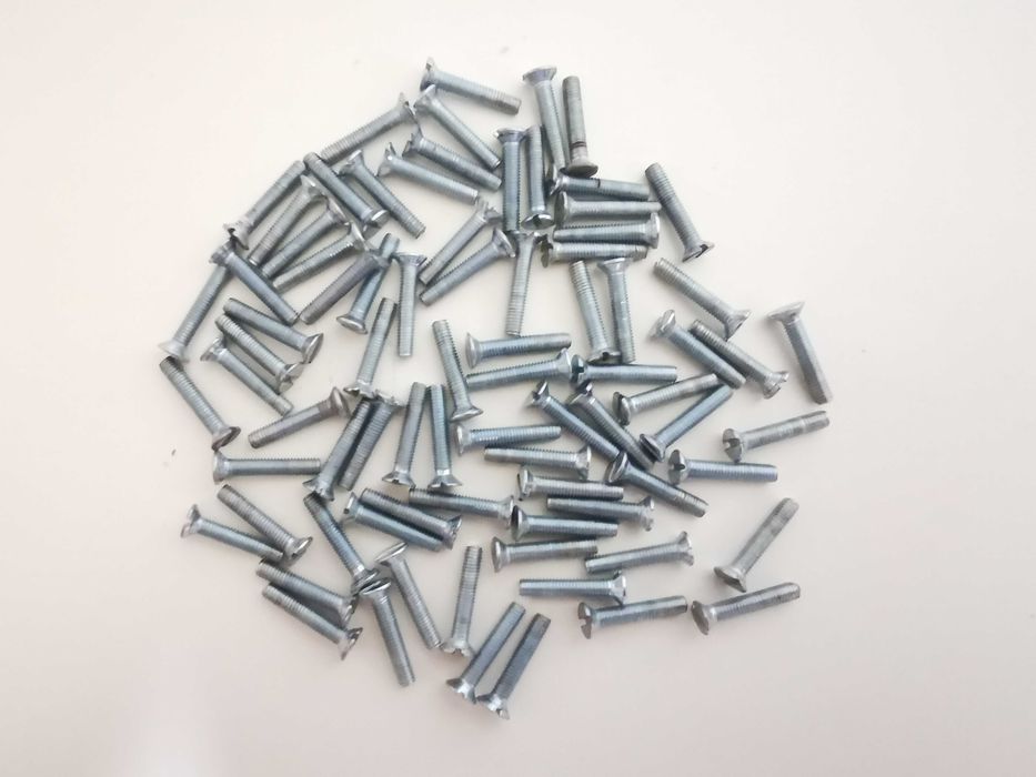 Śruby M3 x 16mm DIN 965 A2 stal nierdzewna, łeb stożkowy, wkręty - 80 szt