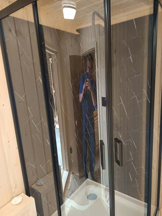 Sauna ogrodowa PREMIUM 8x2,5m Prysznic Piec Led  lamele Hit