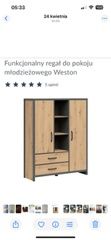 Komplet mebli weston komoda szafa regał