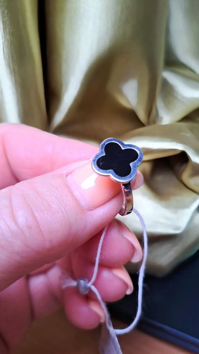 Серебрянный родированный  набор  с эмалью