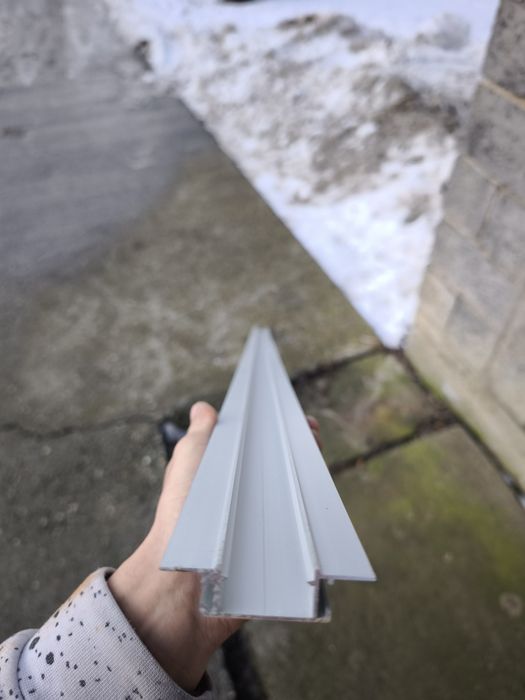 Profile aluminiowe srebrne anodowane do taśm led 2m