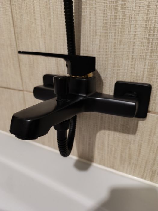 Bateria prysznicowa czarny mat