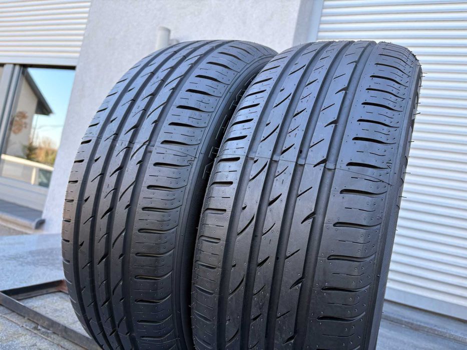 x2 letnie 215/55R17 Nexen 7,1mm 100% bieżnika 2023r świetny stan! L394